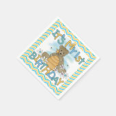 Serviette En Papier Honey Bear 1er Anniversaire Papier serviettes (Coin)