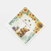 Serviette En Papier Honey Bear Anniversaire de fête Napkins (Coin)