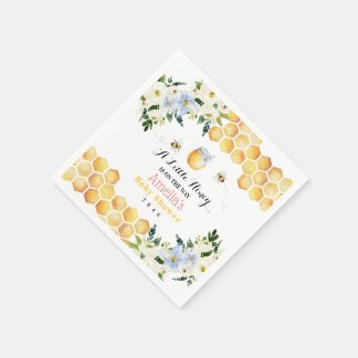 Serviette En Papier Honey Bee Baby Shower Napkin for Any Events