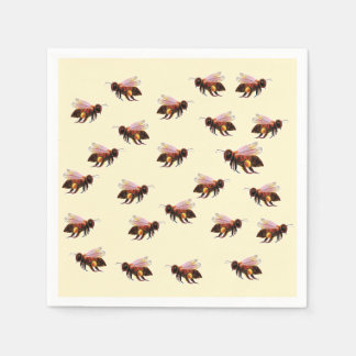 Serviette En Papier Honey Bee Flying
