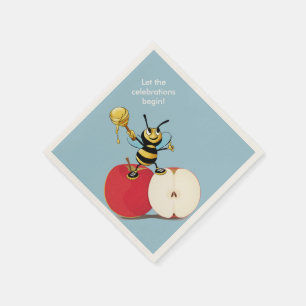 Serviette En Papier Honeybee Apple Rosh HaShana