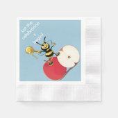 Serviette En Papier Honeybee Apple Rosh HaShana (Devant)