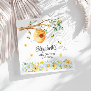 Serviette En Papier Honeypeb Bee Chamomile Baby shower
