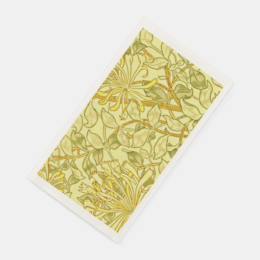 Serviette En Papier Honeysuckel Yellow par William Morris (Coin)