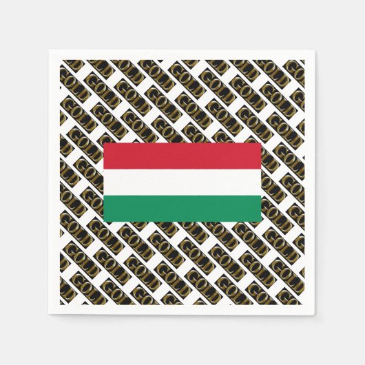 SERVIETTE EN PAPIER HONGRIE (Devant)