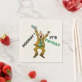SERVIETTE EN PAPIER HOORAY ! C'EST PAYDAY (En situation)