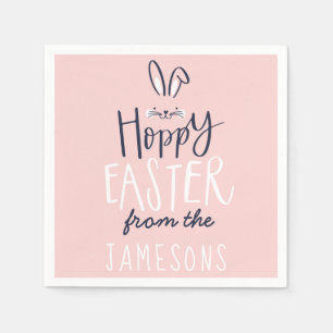 SERVIETTE EN PAPIER HOPPY EASTER BUNNY