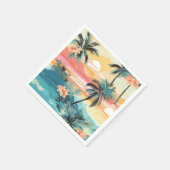 Serviette En Papier Horizon Douce Île (Coin)