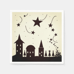 Serviette En Papier Horizon nocturne enchanté