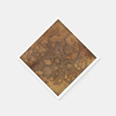 Serviette En Papier Horloge Gears Steampunk Art (Coin)