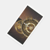 Serviette En Papier Horloge Steampunk avec des engrenages anciens (Coin)