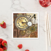 Serviette En Papier Horloges Rusty Old Steampunk Art (En situation)