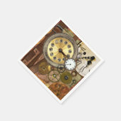 Serviette En Papier Horloges Rusty Old Steampunk Art (Coin)