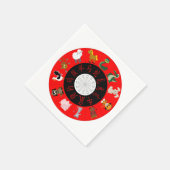 Serviette En Papier Horoscope chinois (Coin)
