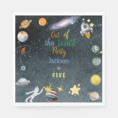 Serviette En Papier Hors de ce monde l'anniversaire de enfant d'aventu (Devant)