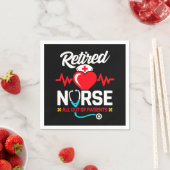 Serviette En Papier Hors des patients retraités Funny Nurse Retraite (En situation)