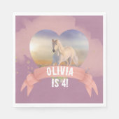 Serviette En Papier Horse fête d'anniversaire (Devant)