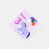 Serviette En Papier Horse Thème Anniversaire (Coin)