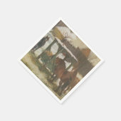 Serviette En Papier Horses on Noël (Coin)