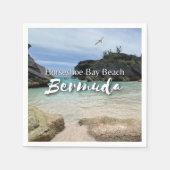Serviette En Papier Horseshoe Bay Beach Bermuda Papier Napkin (Devant)