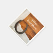 Serviette En Papier Horseshoe et Satin Country Western Fête des mariée (Coin)