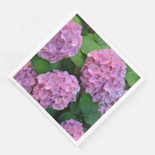 Serviette En Papier Hortensia hydrangea Party rose (Coin)