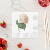 Serviette En Papier hortensia(Hydrangea sp.) par Redouté (En situation)