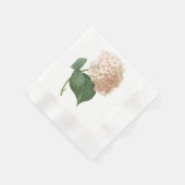 Serviette En Papier hortensia(Hydrangea sp.) par Redouté (Coin)