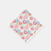 Serviette En Papier Horton Entend Un Qui | Motif à fleurs Pastel (Coin)