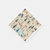 Serviette En Papier Hot Air Balloon, Adventure Awaits, Earth Tone  (Coin)