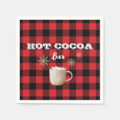 Serviette En Papier Hot Cocoa Bar Check Mountain (Devant)
