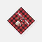 Serviette En Papier Hot Cocoa Bar Check Mountain (Coin)
