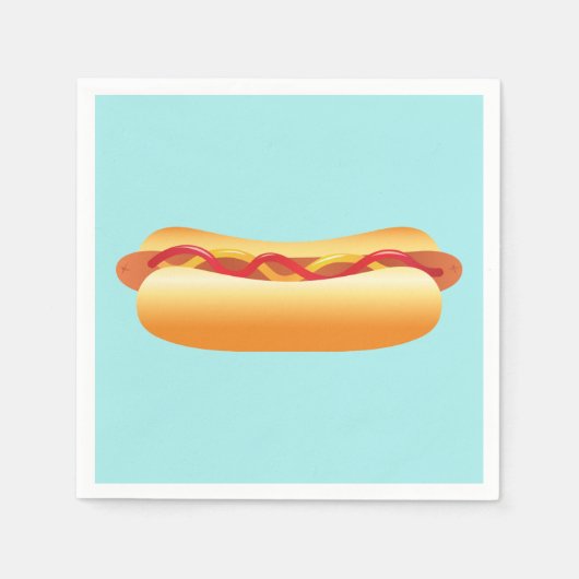Serviette En Papier Hot Dog (Devant)