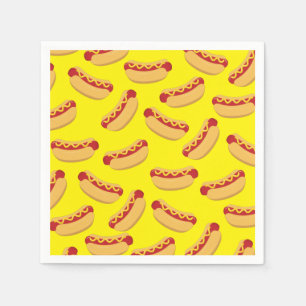 Serviette En Papier Hot Dog Anniversaire de enfant Party Cuire mignonn