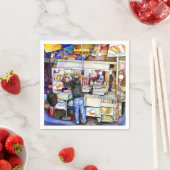 Serviette En Papier Hot Dog God, New York (En situation)
