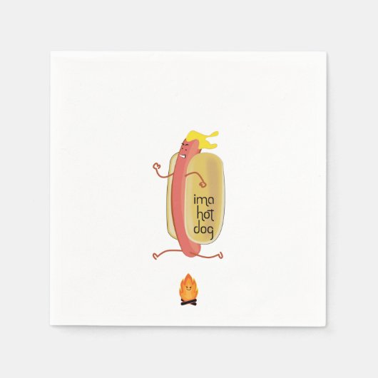 Serviette En Papier Hot Dog Oe Devil (Devant)