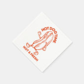 Serviette En Papier Hot Dog Time (Coin)