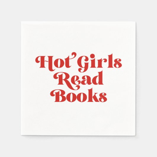 Serviette En Papier Hot Girls Lire des livres (Devant)