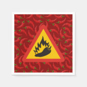 Serviette En Papier Hot pepper danger (Devant)