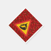 Serviette En Papier Hot pepper danger (Coin)