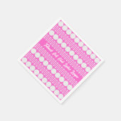 Serviette En Papier Hot Pink Dames Golf League Party (Coin)