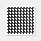 Serviette En Papier Houndstooth - Couleur Arrière - plan Personnaliser (Devant)