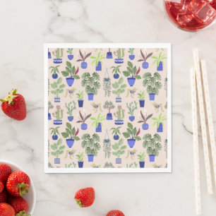 Serviette En Papier Houseplants Cactus Succulent Jardinage intérieur