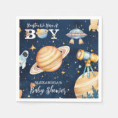 Serviette En Papier Houston Nous Avons Un Garçon De L'Espace Extérieur (Devant)