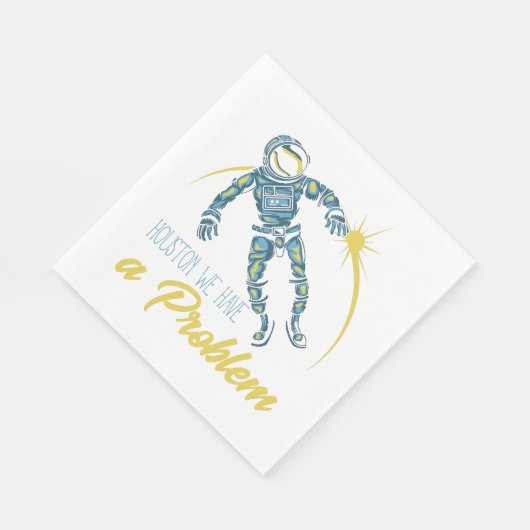 Serviette En Papier Houston Nous Avons Un Problème (Coin)