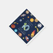 Serviette En Papier Houston We Have A 10 Year Old 10th Birthday Party (Coin)