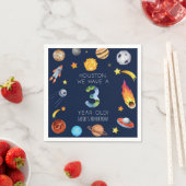 Serviette En Papier Houston We Have A 3 Year Old 3rd Birthday Party (En situation)