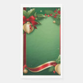 Serviette en Papier "Houx"  (Devant)