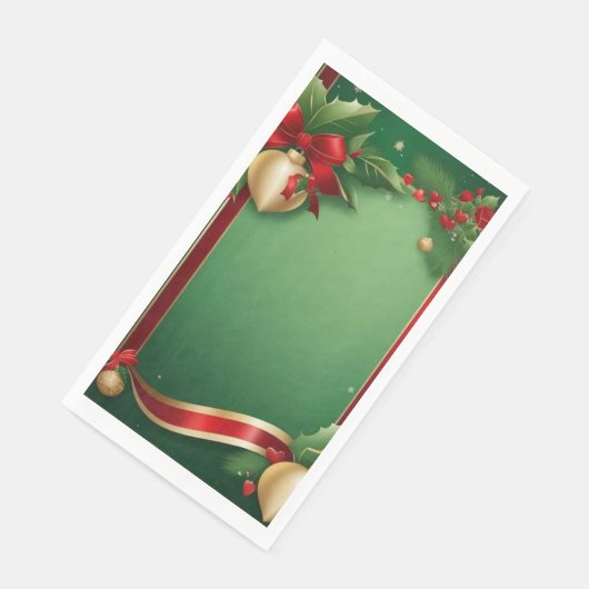 Serviette en Papier "Houx"  (Coin)