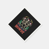 Serviette En Papier Howdy Dancing Skeleton Funny Noël Holiday (Coin)